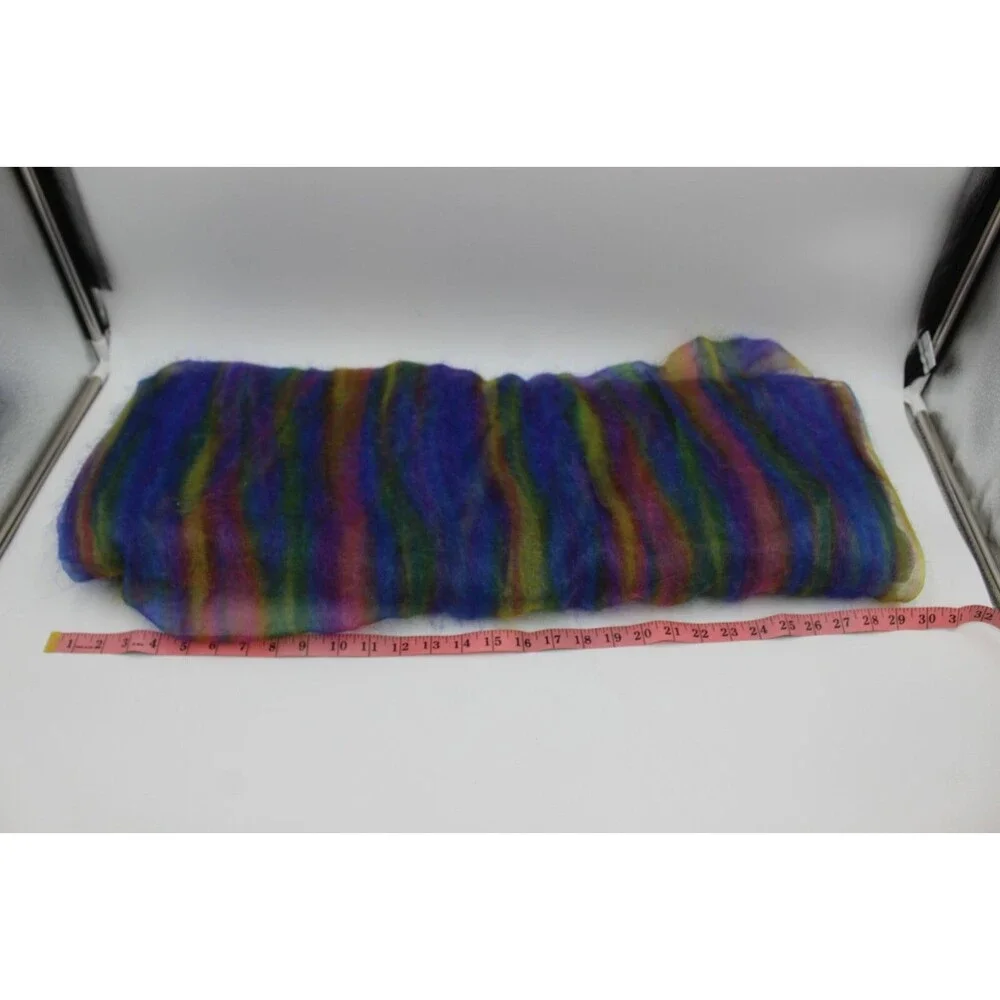 Mesh Fabric Tulle Sheer Cloth Fuzzy Rainbow Craft Sewing Colorful Yards New